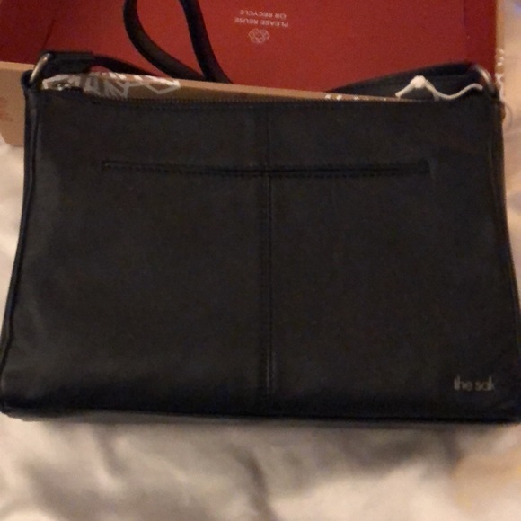 The sak Ventura Small Leather Crossbody Black Onyx Leaf NWT & Box - Picture 7 of 16